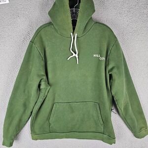 Hill City Hoodie Men's Large Fleece Lined Regular Long Sleeve Drawstring 382035‎